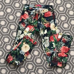 Alice and Olivia floral jeans